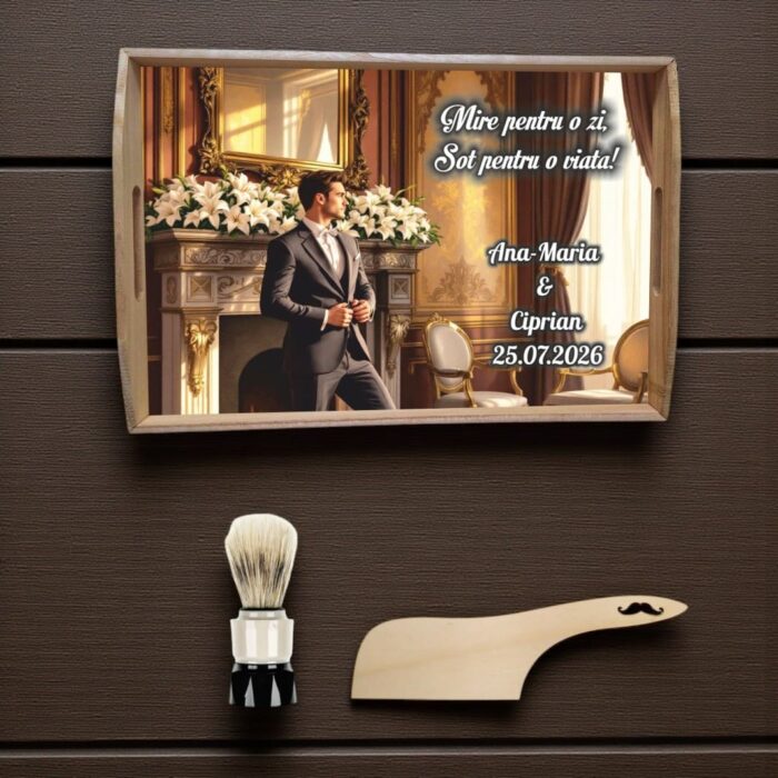 Set gatit mire personalizat decor floral