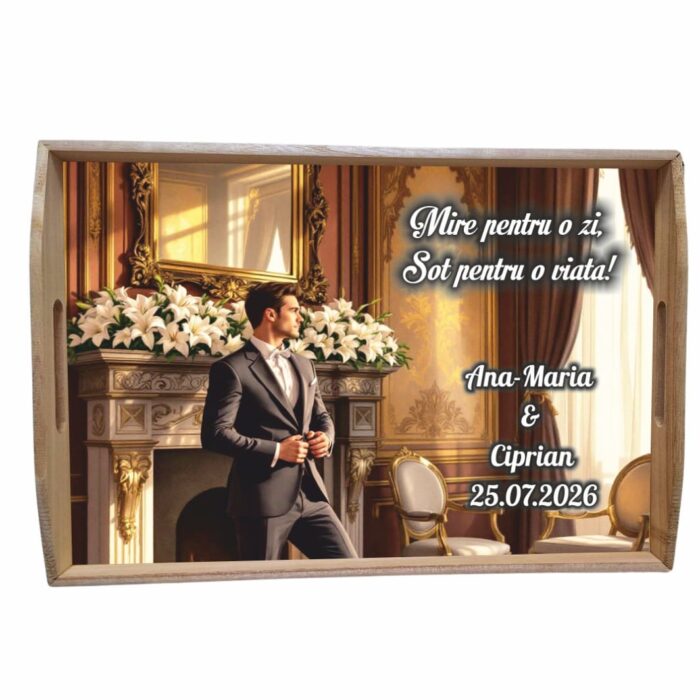 Set gatit mire personalizat decor floral