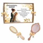 Set gatit mireasa auriu