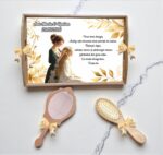 Set gatit mireasa auriu