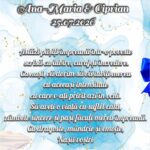 Set gatit mireasa personalizat fundite albastre