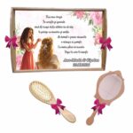 Set gatit mireasa personalizat fundite roz