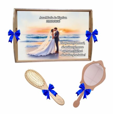 Set gatit mireasa personalizat tema marina