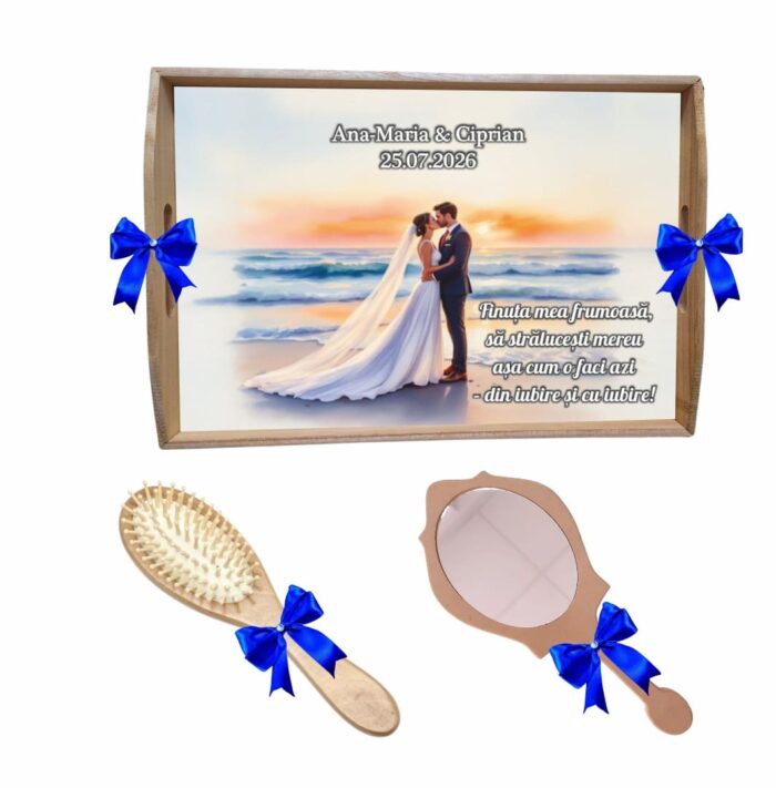 Set gatit mireasa personalizat tema marina