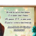Set gatit mireasa personalizat verde trandafiri