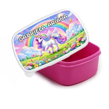 caserola mancare copii unicorn curcubeu