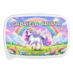 caserola mancare copii unicorn curcubeu