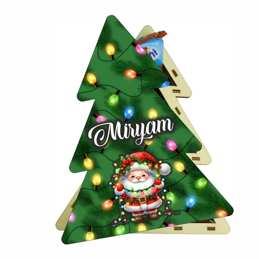 cutie dulciuri craciun brad luminite