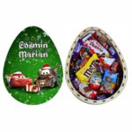 cutie dulciuri craciun ou kinder cars