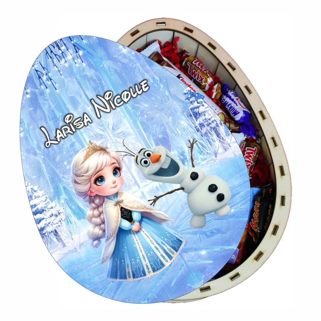 cutie dulciuri craciun ou kinder elsa