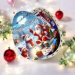 cutie dulciuri craciun ou kinder mos iarna