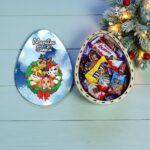 cutie dulciuri craciun ou kinder pawpatrol albastru