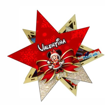 cutie dulciuri craciun stea minnie mouse