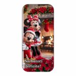 felicitare acadea craciun minnie mickey