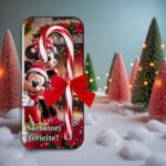 felicitare acadea craciun minnie mickey