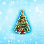 figurina lemn craciun brad acadele