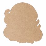 figurina lemn craciun mos vesel