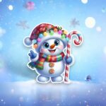 figurina lemn craciun om zapada acadea