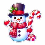 figurina lemn craciun om zapada rosu