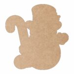 figurina lemn craciun om zapada rosu