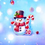 figurina lemn craciun om zapada rosu