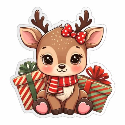 figurina lemn craciun ren cadouri