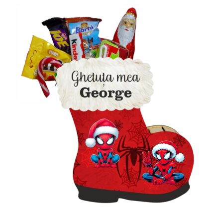 ghetuta dulciuri spiderman craciun