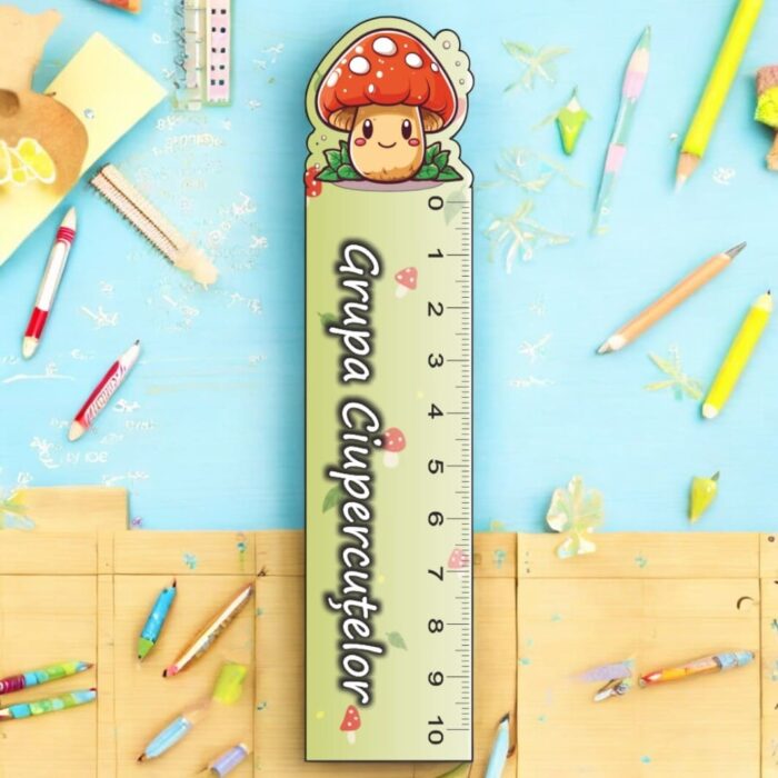 rigla personalizata ciuperca 10cm