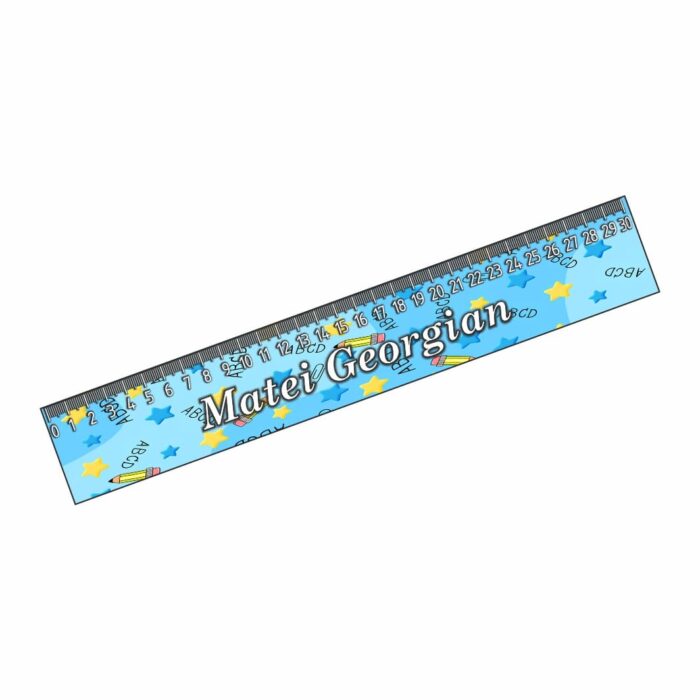 rigla personalizata creioane stele 30cm