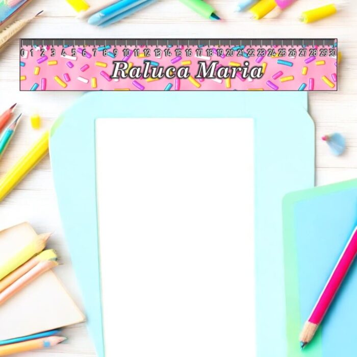rigla personalizata nume dulciuri 30cm