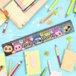 rigla personalizata nume labubu 30cm