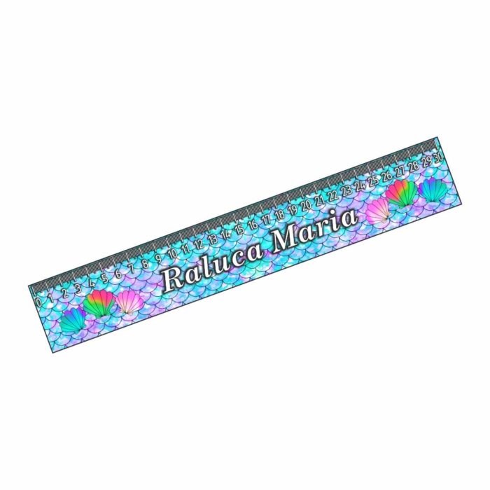 rigla personalizata nume sirena 30cm