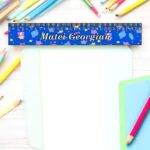 rigla personalizata nume spatiu 30cm
