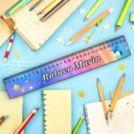 rigla personalizata nume unicorn 30cm