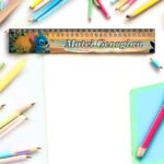 rigla personalizata stitch chitara 30cm