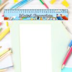 rigla personalizata tema scolara 30cm