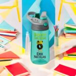 Sticla Apa Copii, Personalizata, Cu Pai, Boneca, Verde, 450ml, BPS033 - imagine 4