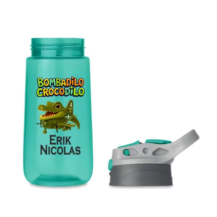 sticla apa copii crocodilo verde