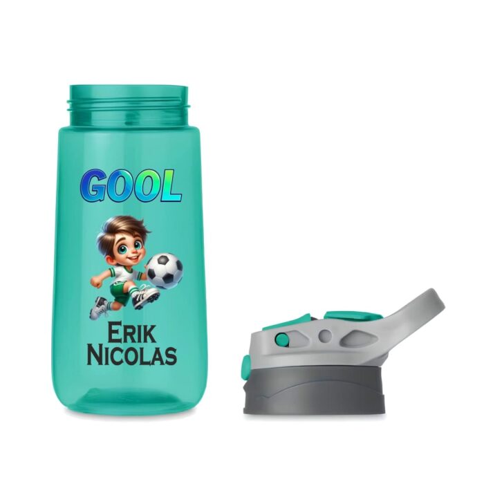 sticla apa copii fotbal verde