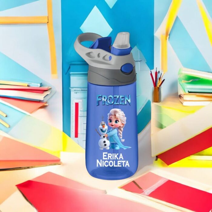 sticla apa copii frozen albastra