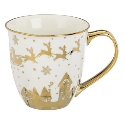 cana craciun alba model auriu