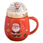 cana de craciun glob mos craciun ceramica