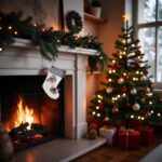 ciorap craciun mos craciun gri