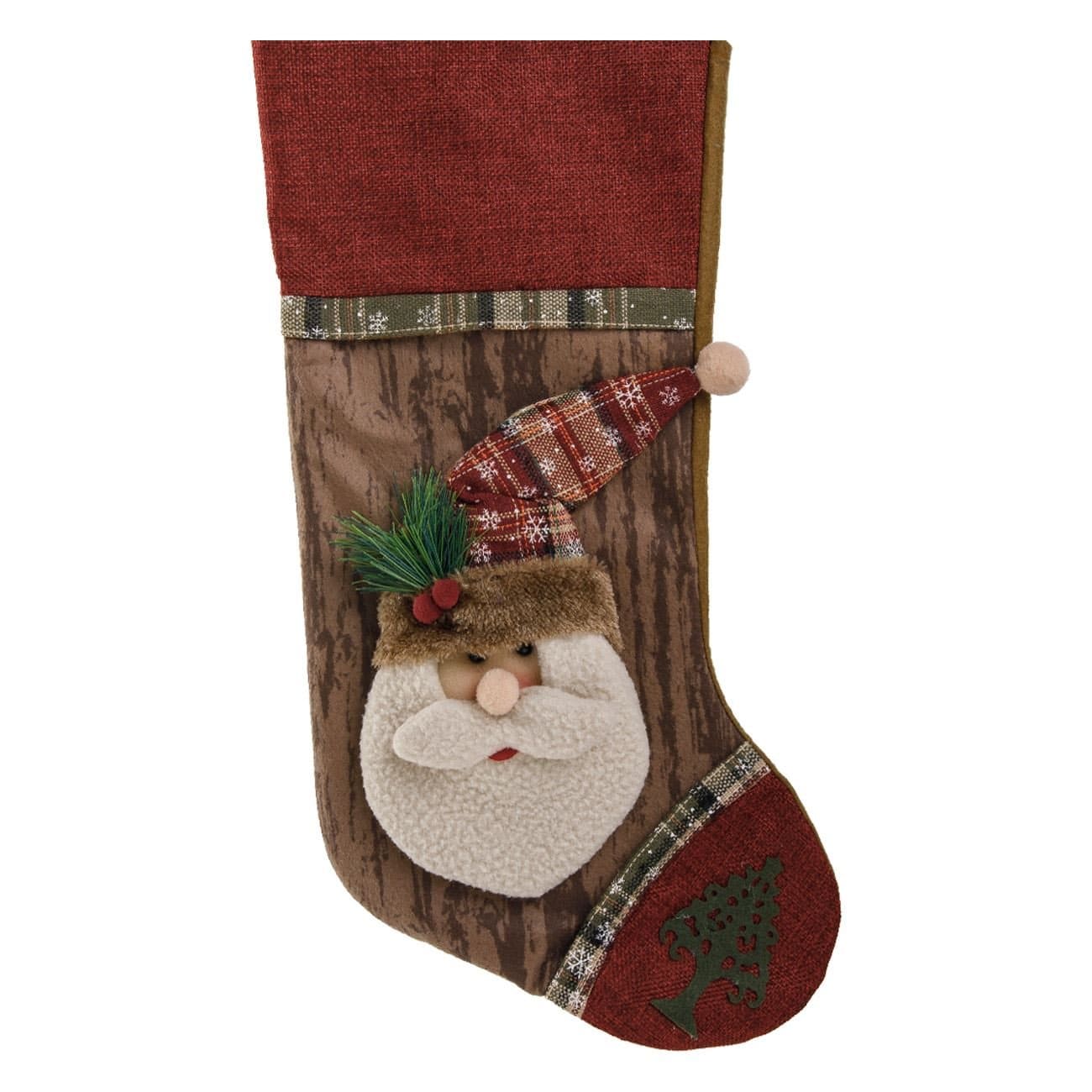 ciorap craciun mos craciun rustic