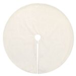 covoras brad alb imitatie blana vedere fata