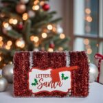decoratiune craciun cutie postala decorata