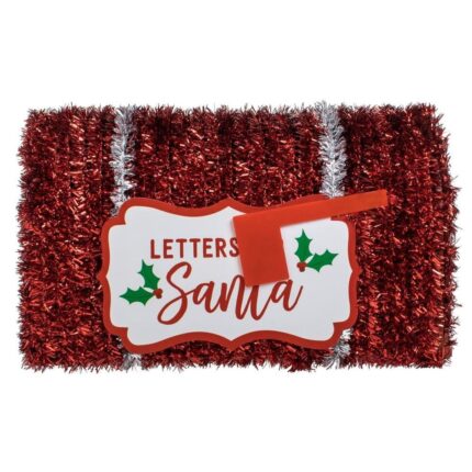 decoratiune craciun cutie postala fata