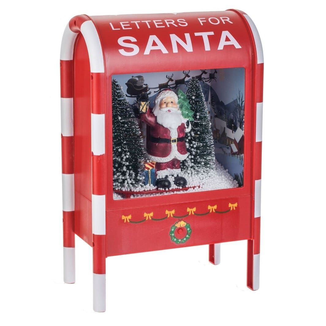 decoratiune craciun cutie postala mos principala