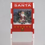 decoratiune craciun cutie postala mos secundara