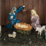 decoratiune craciun iesle led detalii